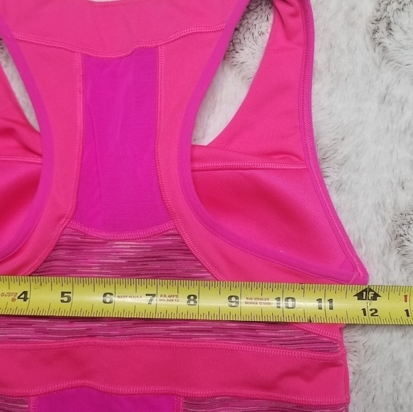 ✨️CL Athleta Pink Tank Top Heathered Side Racer Back - Picture 10 of 11